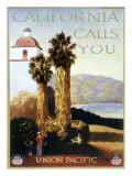 Union Pacific California Calls You Poster Lámina giclée Union Pacific California Calls You Poster Lámina giclée