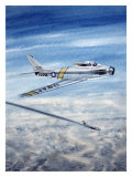 F-86 USAF Saber Jet Aviation Giclee Print by Jim Horan F-86 USAF Saber Jet Aviation Giclee Print by Jim Horan