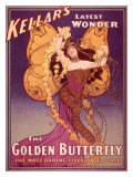 Golden Butterfly Illusion Wydruk giclee Golden Butterfly Illusion Wydruk giclee