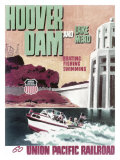 Union Pacific Hoover Dam Chris Craft Poster Lámina giclée Union Pacific Hoover Dam Chris Craft Poster Lámina giclée