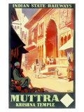 India Railways, Krishna Temple Giclee Print India Railways, Krishna Temple Giclee Print