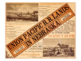 Union Pacific, Nebraska Railroad Land Giclee Print