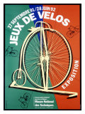 Jeux de Velos Bicycle Expo Giclee Print