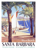 West Beach, Santa Barbara Giclee Print