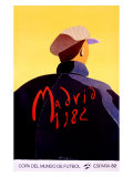 Madrid 1982 World Soccer Futbol Poster Lámina giclée
