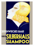 Vintage Silky Soft Hair Shampoo Poster Lámina giclée