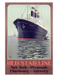 Red Star Oceanliner Giclee Print