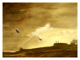 RAF Spitfire ME109 Dog Fight reproduction procédé giclée par Bill Northup