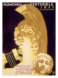 1937 Munich Music Festival Poster Lámina giclée por Ludwig Hohlwein 1937 Munich Music Festival Poster Lámina giclée por Ludwig Hohlwein