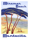 Santa Barbara Miramar Beach Giclee Print Santa Barbara Miramar Beach Giclee Print