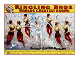 Ringling Brothers: Flying Grigolatis Girls Giclee Print