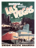 Union Pacific, Stopover in Las Vegas Giclee Print