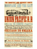 Union Pacific, Chicago to Montana Giclee Print