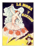 La Mora Spanish Flamenco Dancer reproduction procédé giclée