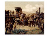 Union Pacific, Central Pacific, Spike Giclee Print by George Martin Ottinger