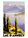 Rhone Alps Lake Annecy Reproduction procédé giclée
