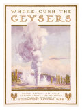 Union Pacific, Yellowstone reproduction procédé giclée