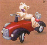 La Voiture Rouge Art par Raphaele Goisque