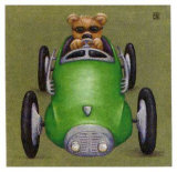 Le Bolide Vert Prints by Raphaele Goisque
