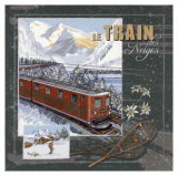 Le Train des Neiges Affiches par Bruno Pozzo
