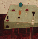 Table with Blue Cup Art par Oakley 