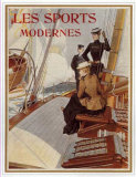 Les Sports Modernes,Yachting Posters by Albert Lynch