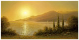 Evening in Jalta Print by A. Gorjacev