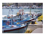 Small boat harbor at Heraklion, Crete Photographic Print by Jim Stanfield