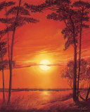 Sun Glow Poster par Leon Wells