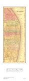 St. Louis Street Map, 1855 Posters