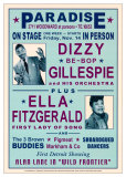 Dizzy Gillespie and Ella Fitzgerald at Paradise, Detroit, 1947 Kunstdruck von Dennis Loren