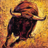 Bulls I Posters by John Lopez