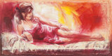 Samantha with Blossoms Affiches par Talantbek Chekirov