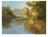 Mist over Murphy's Lake Prints by Pete Beckmann