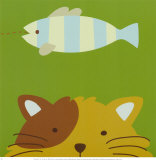 Peek-a-Boo II, Cat Posters af Yuko Lau