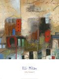 City Houses III Affiche par Elli Milan