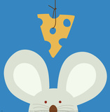 Souris, Peek-a-Boo V Poster par Yuko Lau