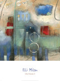 City Houses II Prints by Elli Milan