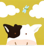 Vache, Peek-a-Boo III Affiches par Yuko Lau