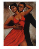 Fantasy in Red Prints by Monica Stewart