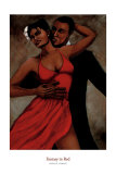 Fantasy in Red Prints by Monica Stewart