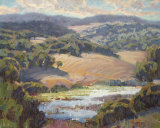 Golden Foothills II Art par Lois Johnson