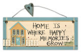 Home Is Where Happy Memories Grow Cartel de madera Home Is Where Happy Memories Grow Cartel de madera