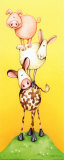 Stacked Animals II Affiches par Lesley Hallas