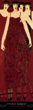 Women in Crimson Gowns Poster von Cynthia Markert