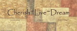 Angela D'amico - Cherish, Live, Dream - Poster Angela D'amico - Cherish, Live, Dream - Poster