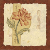 Red Asian Flowers II Posters by Judy Kaufman