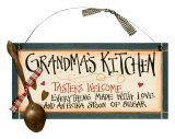 Grandma's Kitchen Znak drewniany Grandma's Kitchen Znak drewniany