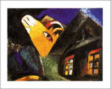 The Cowshed, c.1917 Affiches par Marc Chagall