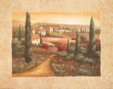 Tuscan Sunset I Art by Vivian Flasch